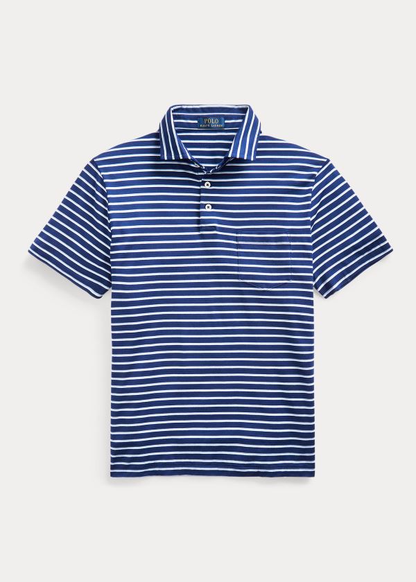 Polo Ralph Lauren Custom Slim Fit Jersey Polo Herre Danmark (NCGQD8215)